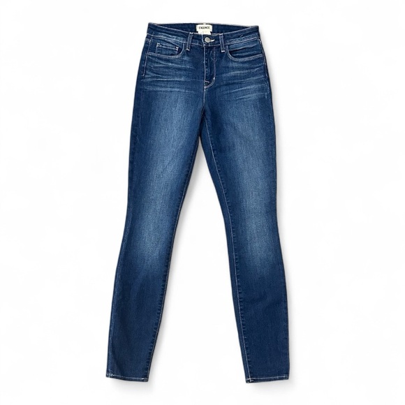 L'AGENCE Marguerite High Rise Skinny Colton Jeans Size 25 Dark Rinse Stretch - Picture 2 of 7